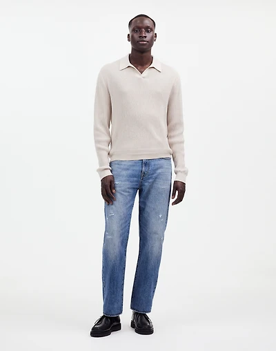 Johnny-Collar Sweater Polo Shirt in Merino Wool | Madewell