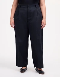 Plus Slouchy Straight Pants in Drapey Twill | Madewell