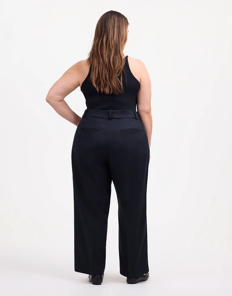 Plus Slouchy Straight Pants in Drapey Twill | Madewell