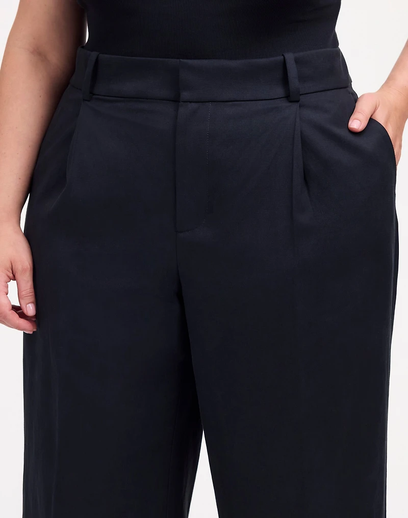 Plus Slouchy Straight Pants in Drapey Twill | Madewell