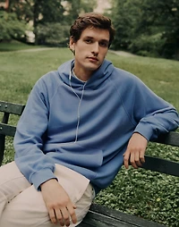 The McCarren Midweight Raglan-Sleeve Hoodie Sweatshirt | Madewell