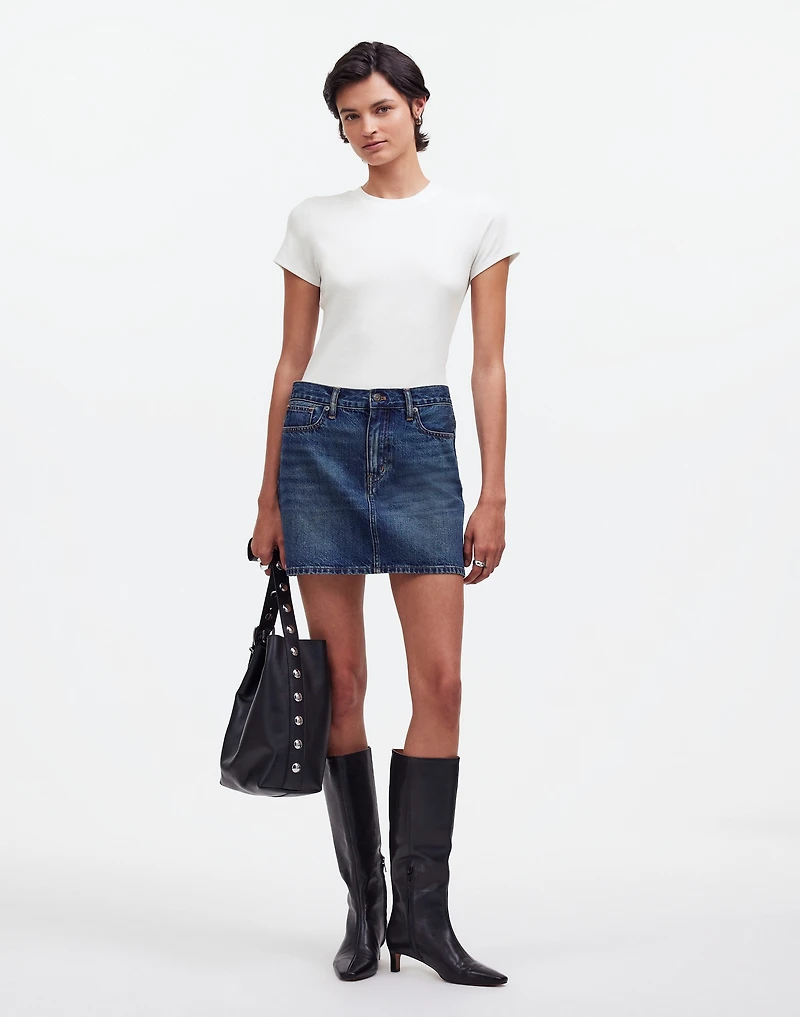 (Re)generative Cotton Ribbed Crewneck Tee | Madewell