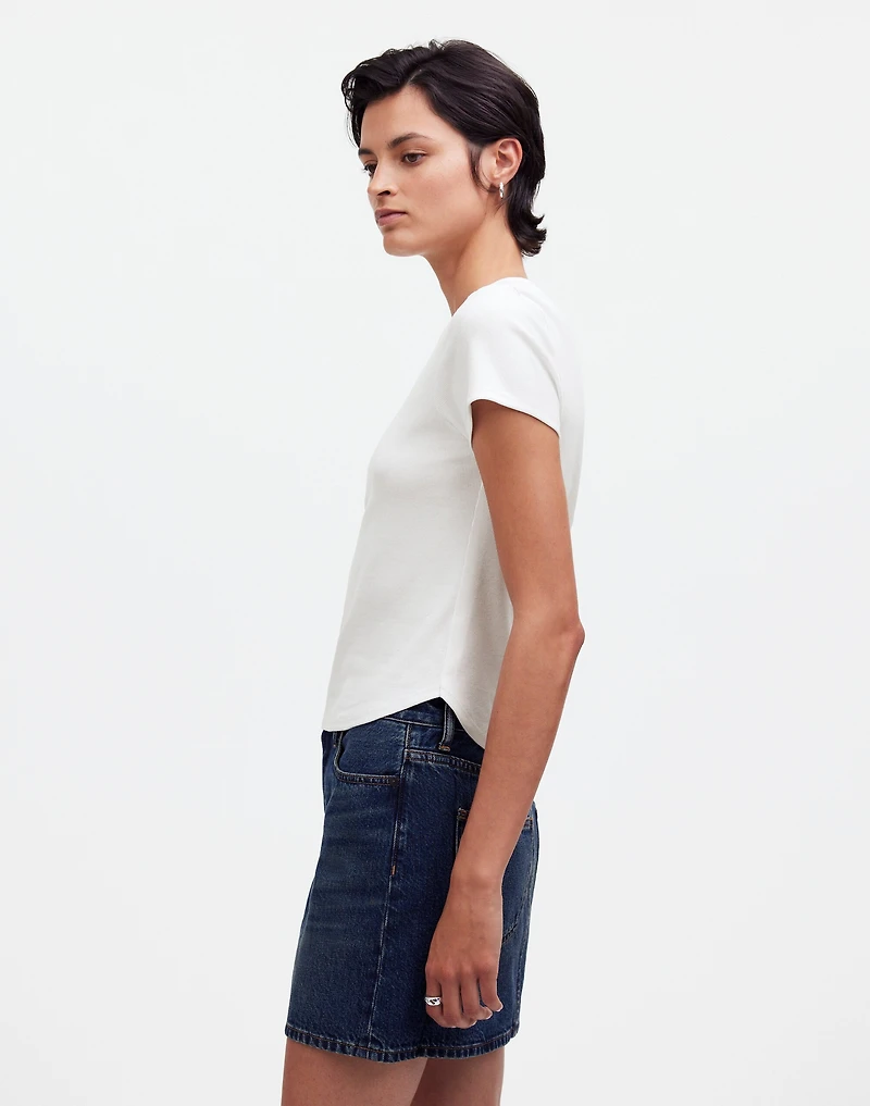 (Re)generative Cotton Ribbed Crewneck Tee | Madewell