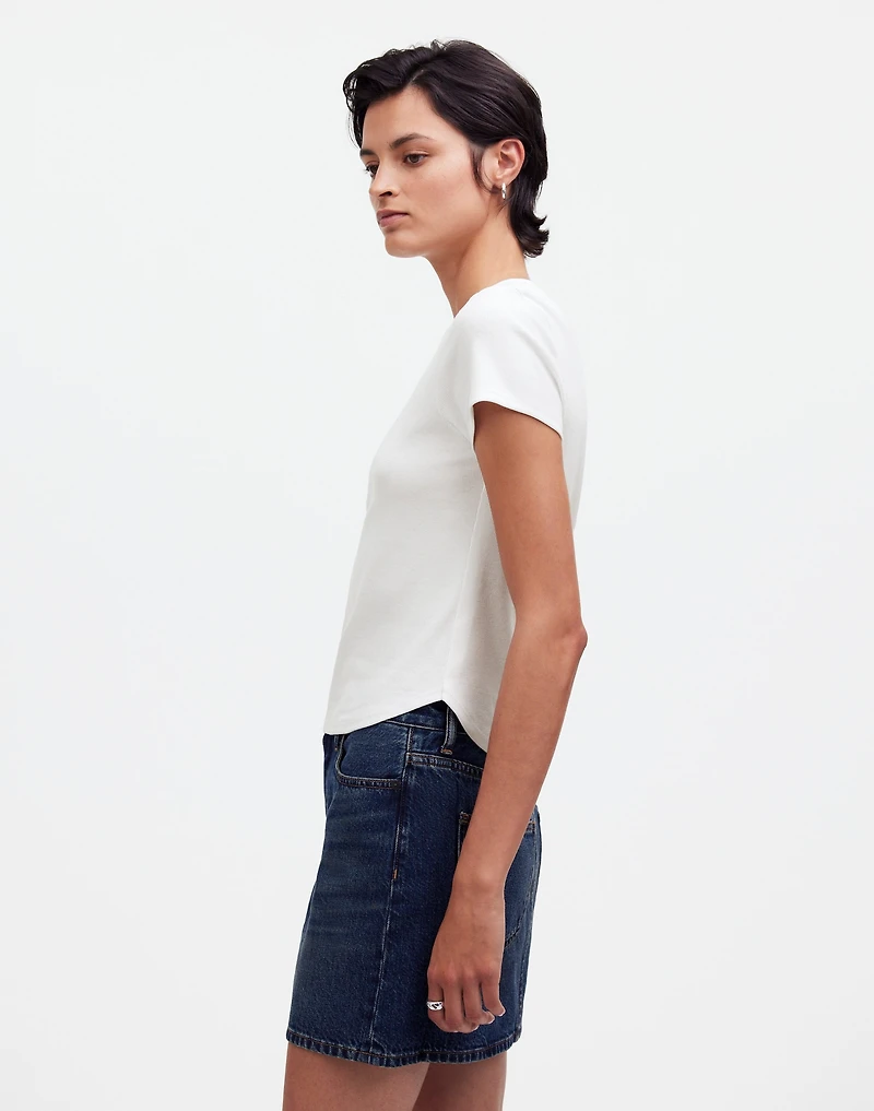 (Re)generative Cotton Ribbed Crewneck Tee | Madewell
