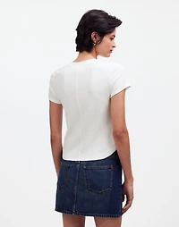 (Re)generative Cotton Ribbed Crewneck Tee | Madewell