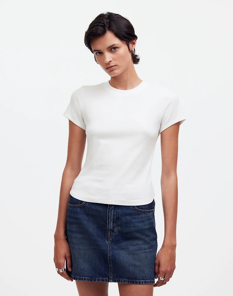 (Re)generative Cotton Ribbed Crewneck Tee | Madewell