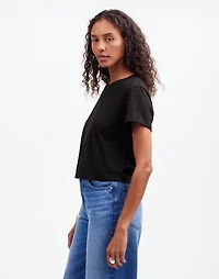The Boxy-Crop Tee Soft Slub | Madewell