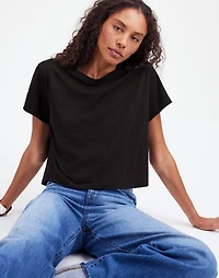 The Boxy-Crop Tee Soft Slub | Madewell