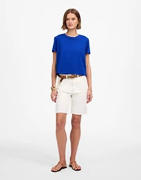 Slub Boxy-Crop Tee | Madewell