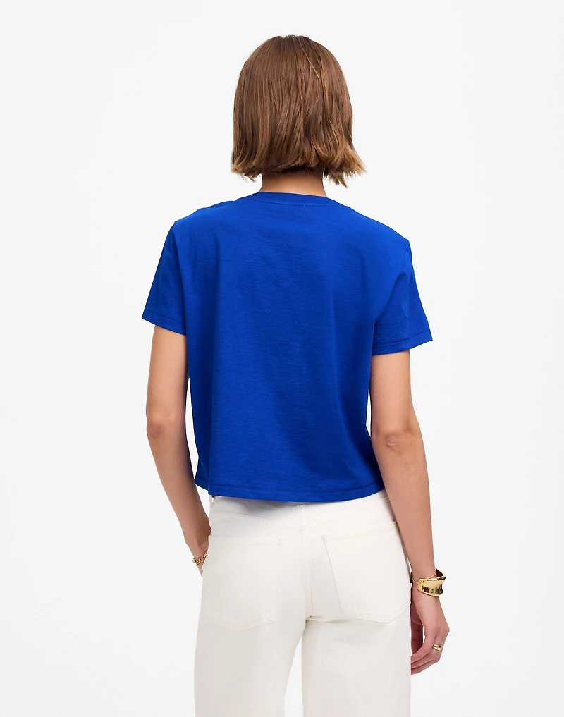 Slub Boxy-Crop Tee | Madewell