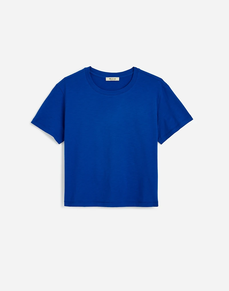 Slub Boxy-Crop Tee | Madewell