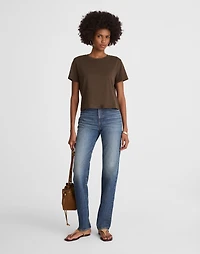 Slub Boxy-Crop Tee | Madewell