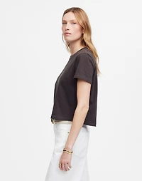 The Boxy-Crop Tee Soft Slub | Madewell