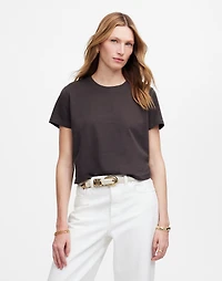 The Boxy-Crop Tee Soft Slub | Madewell