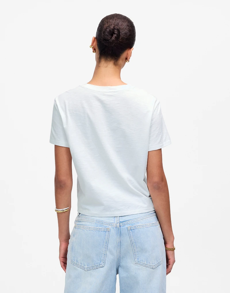 Slub Boxy-Crop Tee | Madewell