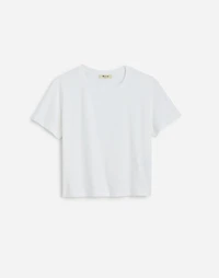 Slub Boxy-Crop Tee | Madewell