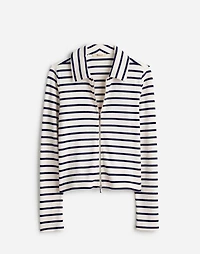 Ribbed Zip-Front Tee | Madewell