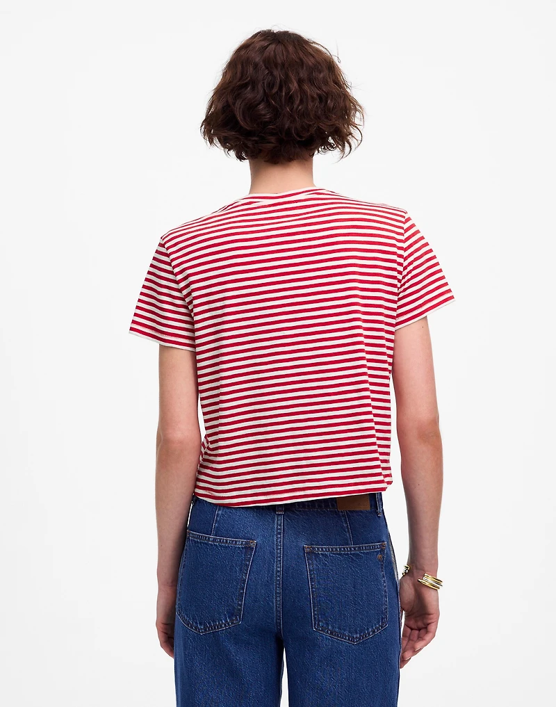 Slub Boxy-Crop Tee | Madewell