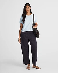 Slub Boxy-Crop Tee | Madewell