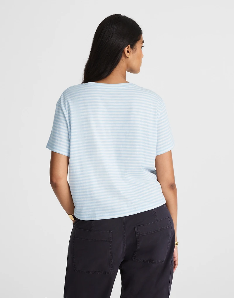 Slub Boxy-Crop Tee | Madewell