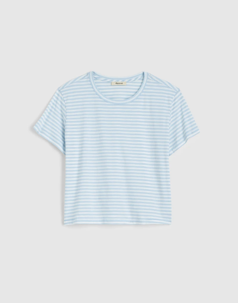 Slub Boxy-Crop Tee | Madewell
