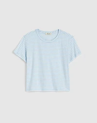Slub Boxy-Crop Tee | Madewell