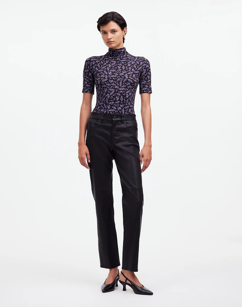 Drapey Mockneck Top in Floral | Madewell