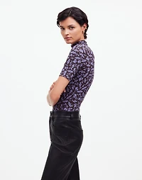 Drapey Mockneck Top in Floral | Madewell