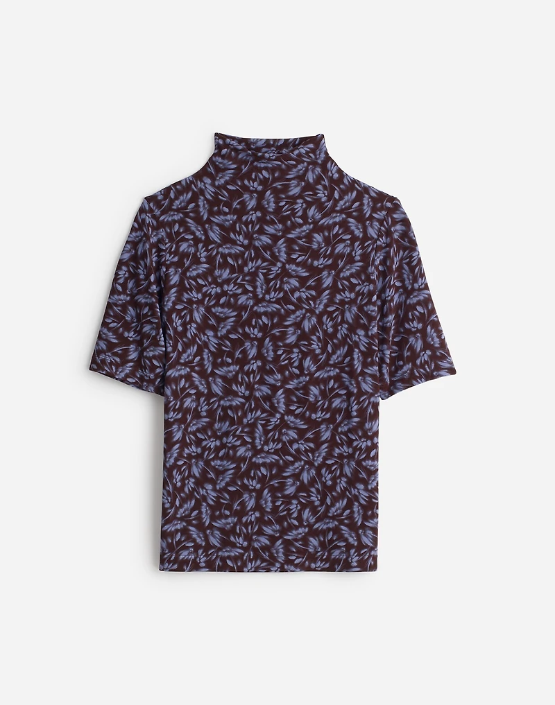 Drapey Mockneck Top in Floral | Madewell