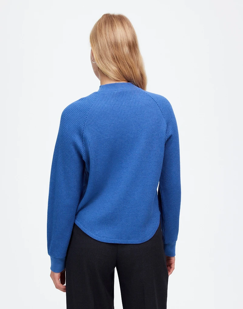 Waffle-Knit Long-Sleeve Crewneck Tee | Madewell