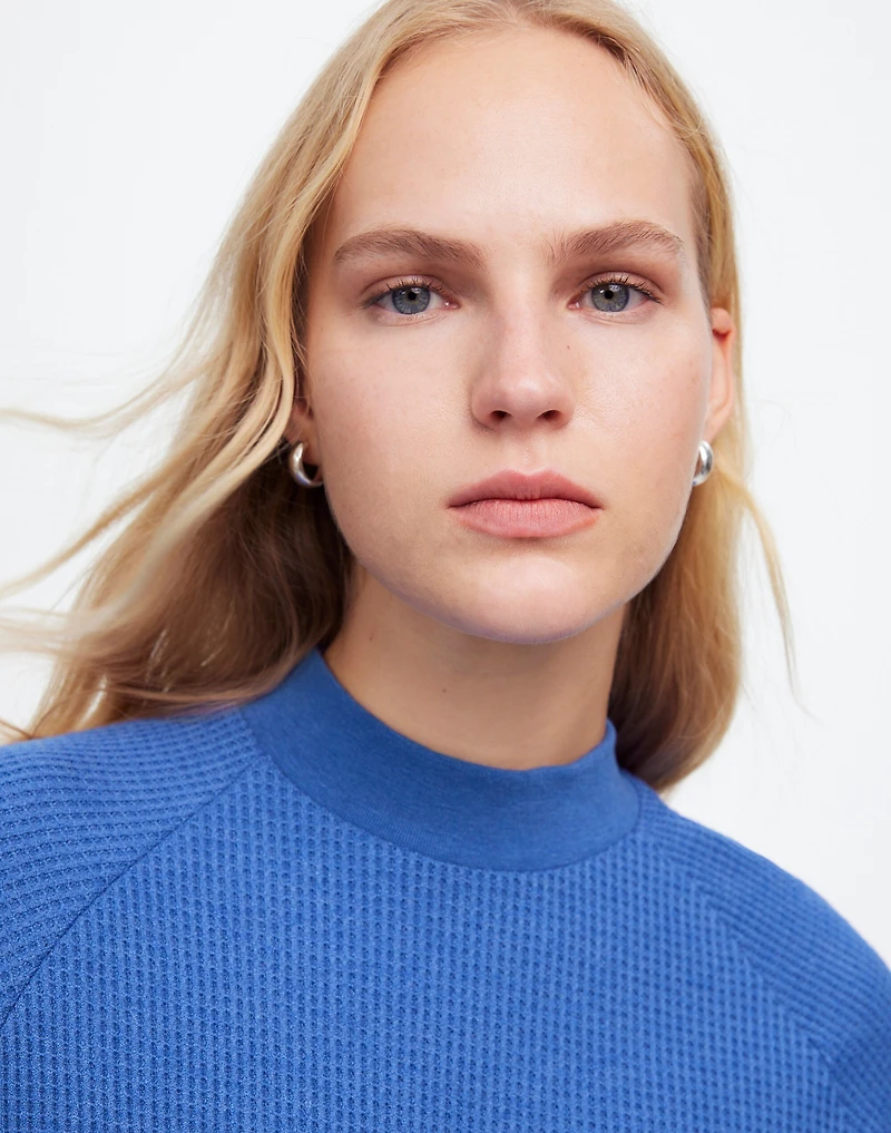 Waffle-Knit Long-Sleeve Crewneck Tee | Madewell