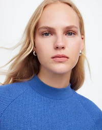 Waffle-Knit Long-Sleeve Crewneck Tee | Madewell