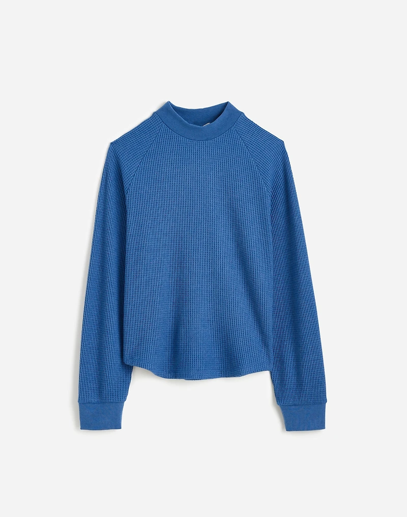 Waffle-Knit Long-Sleeve Crewneck Tee | Madewell