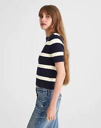 Bouclé-Knit Crewneck Sweater Tee | Madewell
