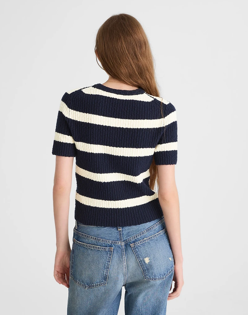 Bouclé-Knit Crewneck Sweater Tee | Madewell