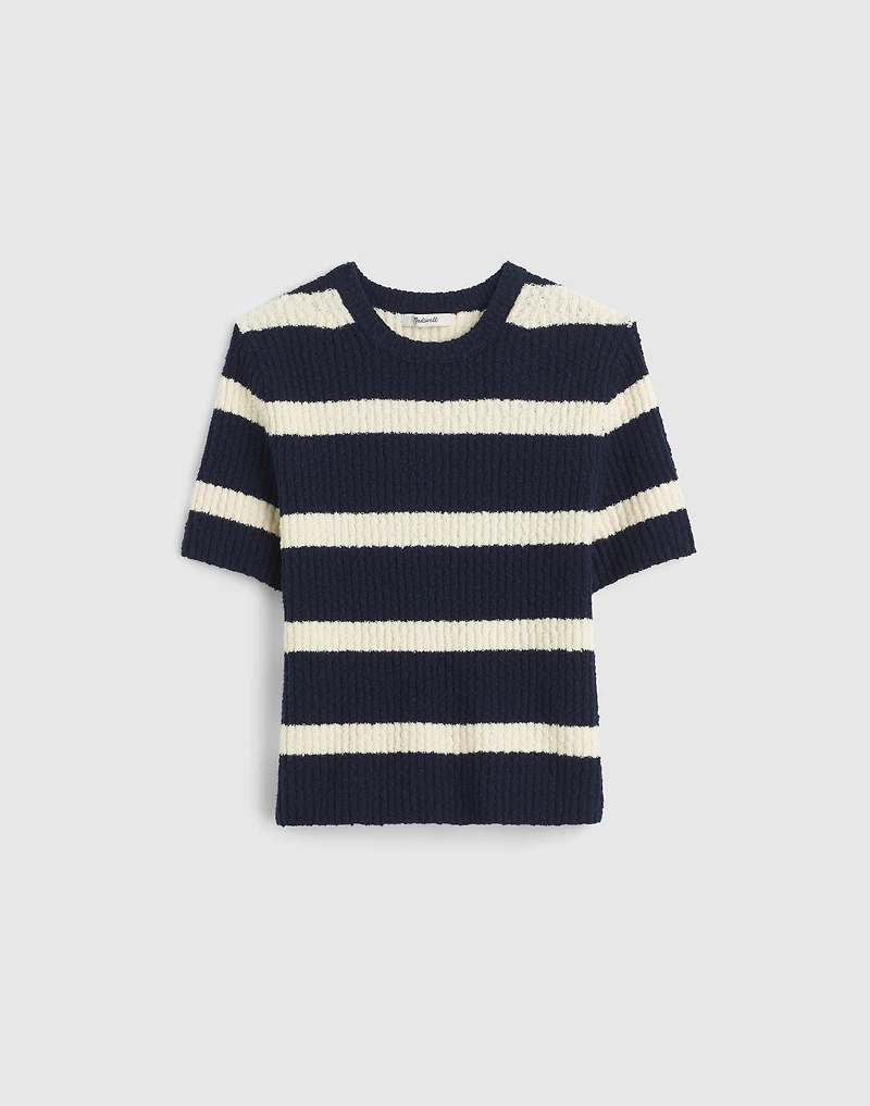 Bouclé-Knit Crewneck Sweater Tee | Madewell
