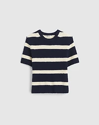 Bouclé-Knit Crewneck Sweater Tee | Madewell