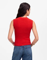 Bouclé-Knit Sweater Tank