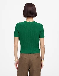 Bouclé-Knit Crewneck Sweater Tee | Madewell