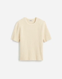 Bouclé-Knit Crewneck Sweater Tee | Madewell