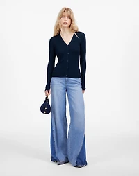 Merino Wool-Silk Blend Cardigan Sweater | Madewell