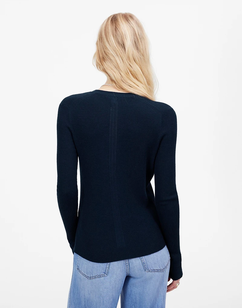Merino Wool-Silk Blend Cardigan Sweater | Madewell