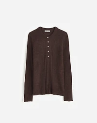 Alpaca-Blend Henley Sweater | Madewell