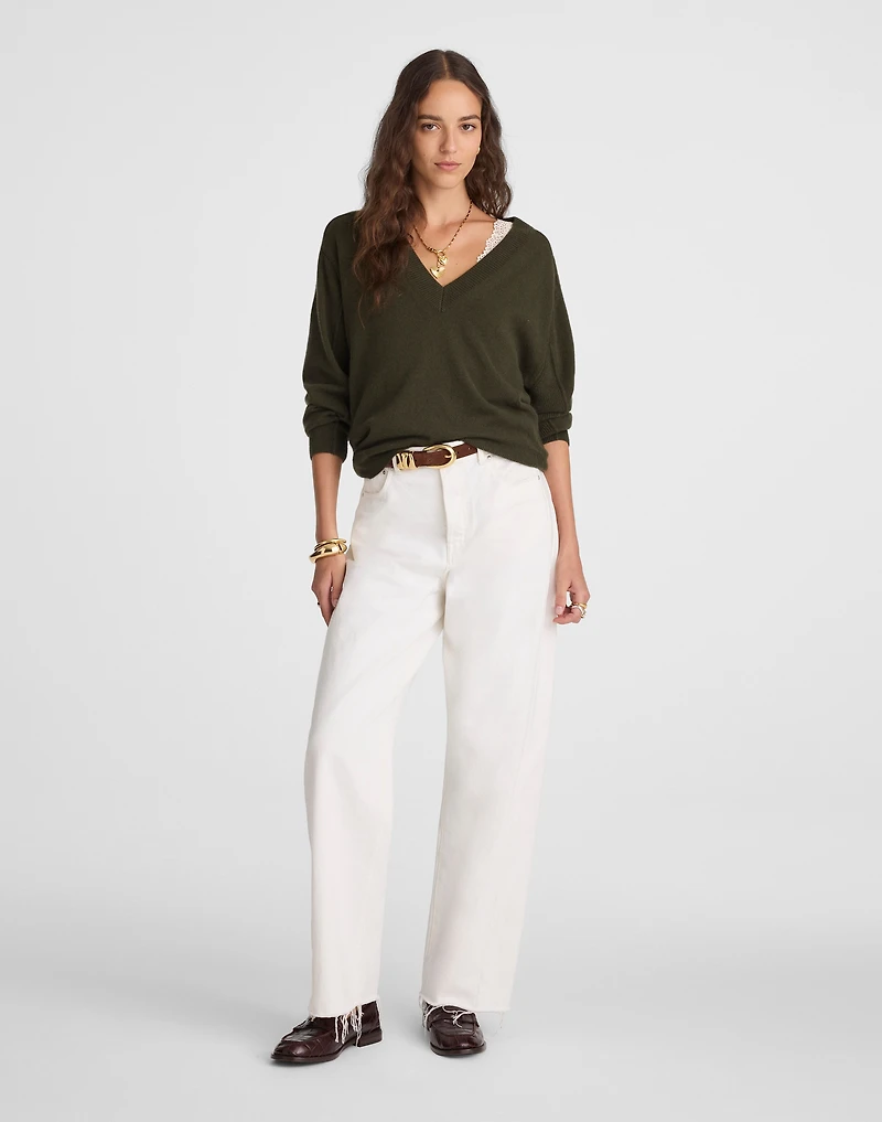 Cashmere V-Neck Sweater | Madewell
