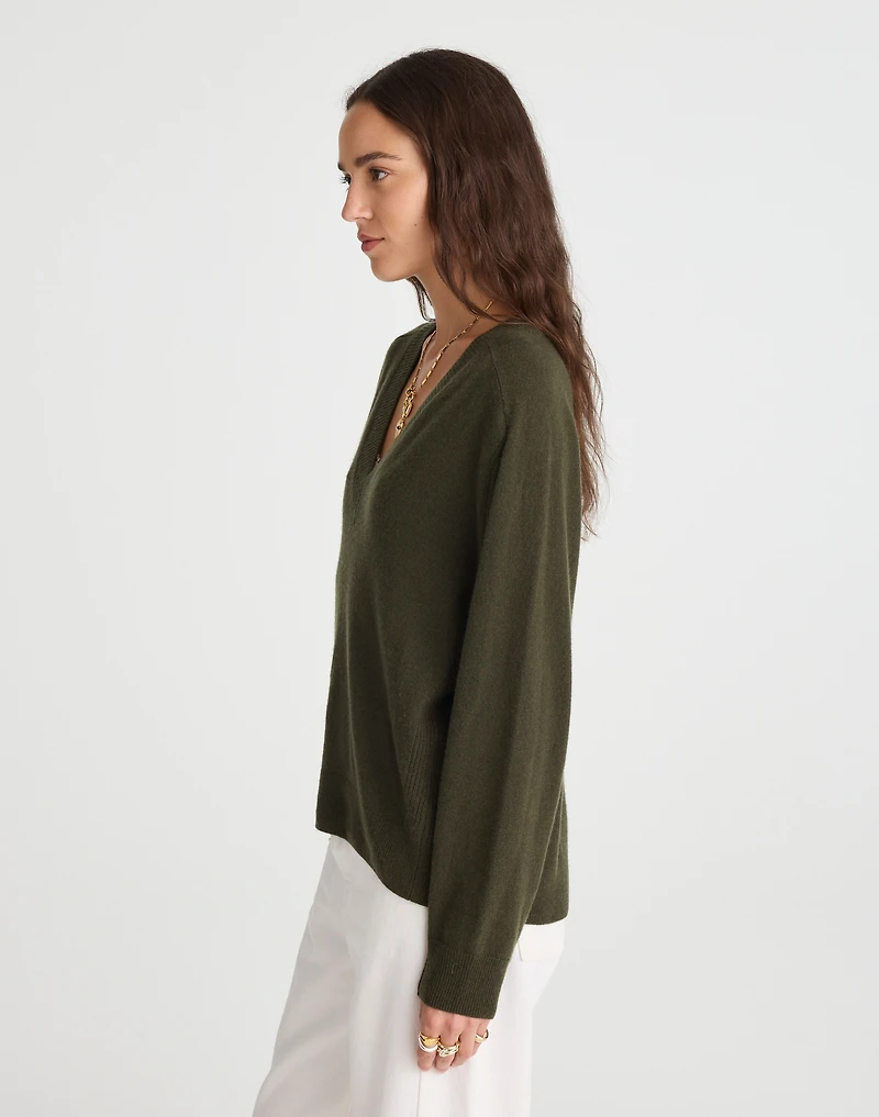 Cashmere V-Neck Sweater | Madewell