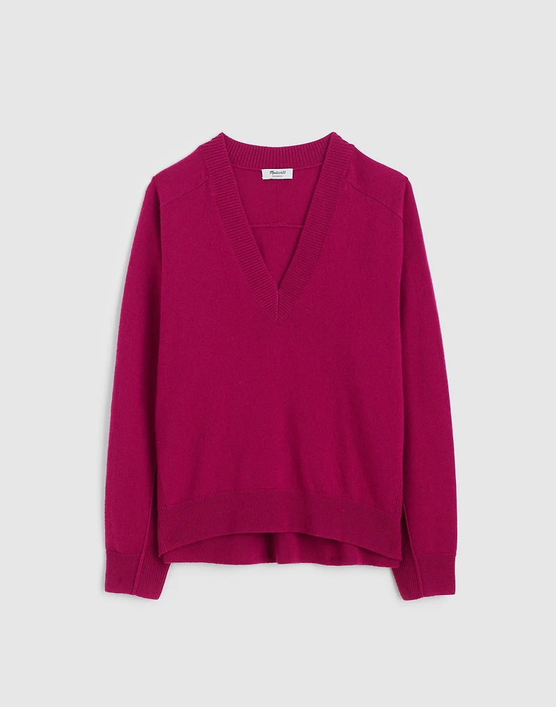 Cashmere V-Neck Sweater | Madewell