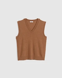 Cashmere V-Neck Sweater Vest | Madewell