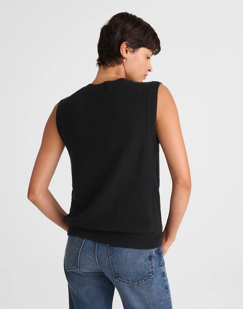 Cashmere V-Neck Sweater Vest | Madewell