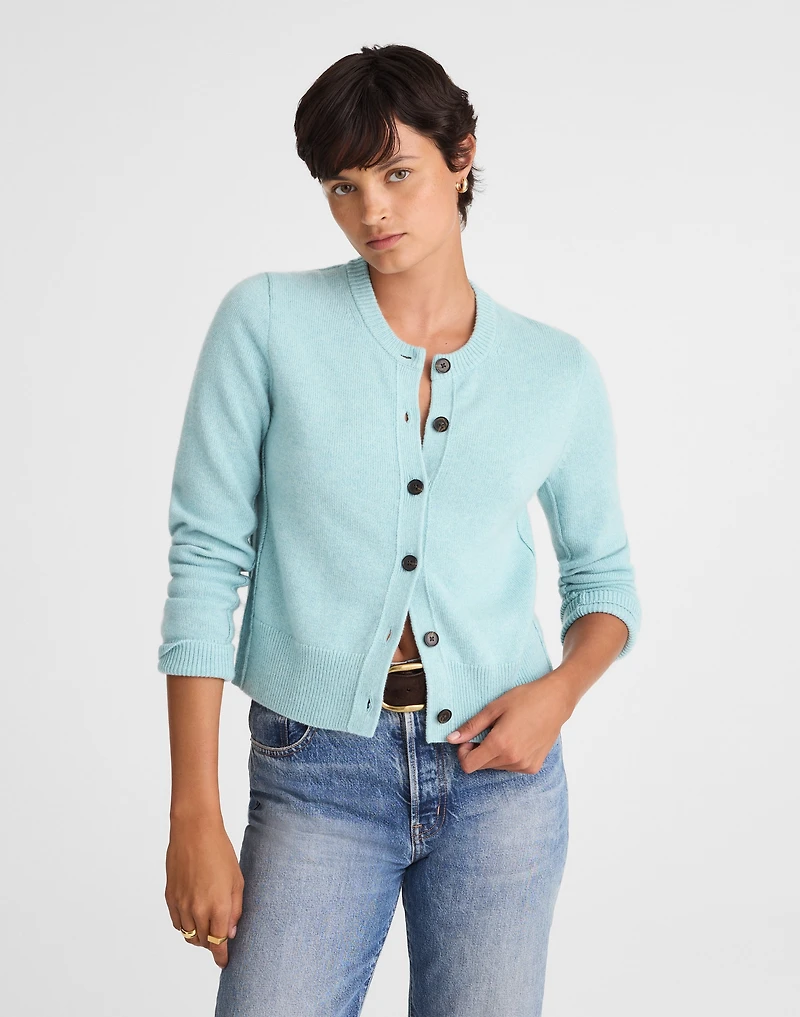 Cashmere Button-Front Cardigan Sweater | Madewell