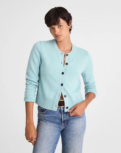 Cashmere Button-Front Cardigan Sweater | Madewell
